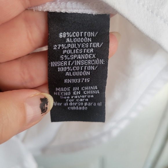 Zac & Rachel Womens White Sleeveless Button Down Shirt XL Tailored Career Top - Picture 5 of 5